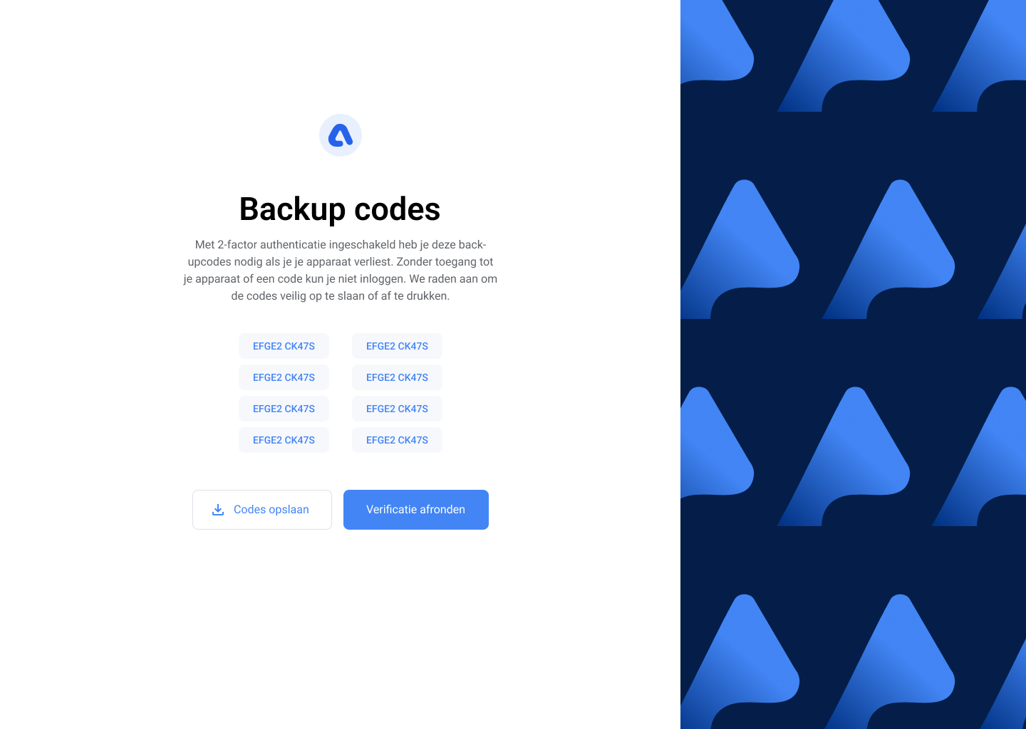 Accessum Backup Codes